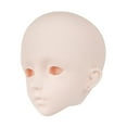 thumbnail image 4 of Cabeza de BJD 1/3, cabeza individual, piel blanca, caras, accesorio 3D para entusiastas, maquillaje de práctica, fabricación de muñecas, parte, 4 of 8