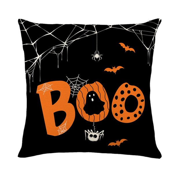 Funda De Cojín De Calabaza De Otoño Para Halloween De 45 X 45 Cm, Decoración Decorativa Para Sofá, Decoración De Granja Para Halloween, Para El Hogar A