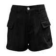 thumbnail image 6 of WAYUTE Women's Shorts Cargo Denim Shorts Summer Casual Vintage Loose Button Zipper Shorts, 6 of 8