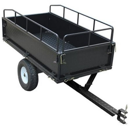 Master Rancher 219829 17 cu ft. Heavy Duty Diamond Plate Steel Dump Cart