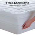 thumbnail image 4 of EASELAND Queen Size Mattress Pad Pillow Top Mattress Cover Quilted Fitted Mattress Protector Cotton Top Stretches up 8-21" Deep Pocket Cooling Mattress To, 4 of 8