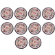 thumbnail image 2 of Posavasos para bebidas, posavasos de tela floral étnica vintage, posavasos para bar, posavasos para amigos, 2 of 6