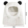 thumbnail image 4 of Bobifish Boys Winter Hat Warm Panda Ear Hooded Hat With Face Scarf Cold Weather Fluffy Windproof Hat, 4 of 9