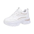 thumbnail image 3 of Willtoo Women’s Wedge Platform Sneakers, Lace Up Faux Leather Orthopedic Casual Shoes with Arch Support, Chunky Non Slip Fashion Walking Shoes, 3 of 6