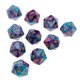 thumbnail image 5 of 10 Pedazos D20 Dados para Juegos Table Game ( para Selección) Azul Púrpura -b CUTICAT Juego de dados Juego de dados, 5 of 8