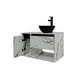 thumbnail image 2 of Gabinete para Baño con Ovalín y Llave Mezcladora, Mueble con Puerta y Cajón, Lavabo Moderno con Almacenamiento, Diseño Minimalista., 2 of 6