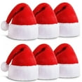 thumbnail image 5 of Naturalour Christmas Hat, Santa Hat Xmas Hat Velvet Comfort Thicken Fur Holiday Hat, 5 of 6