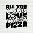 thumbnail image 2 of Handmadetneonsign All You Need Is Love And Pizza Metal Wall Art Light, Pizza Metal Sign Wall Decor, Metal Decor, 2 of 3