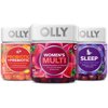 OLLY Women’s Multi, Probiotic + Prebiotic for Gut Health, Sleep 3mg Melatonin, Variety 3-Pack
