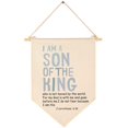 thumbnail image 1 of Letrero De Bandera Inspirador Con Texto En Inglés "I Am A Son Of The King", Regalo Para Bebés Recién Nacidos Y Niños, Pancarta De Estímulo Para Decoración De Pared, Regalo Para Guardería, Dormitorio,, 1 of 5
