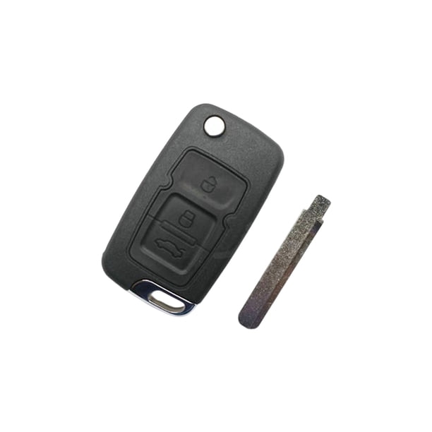 Kenally Carcasa de llave de coche ABS portátil desmontable reemplazo protector plegable a prueba de arañazos automotriz Fob funda protectora Dispositivos antirrobo 3 Tecla Izquierda Kenally VI018356-03