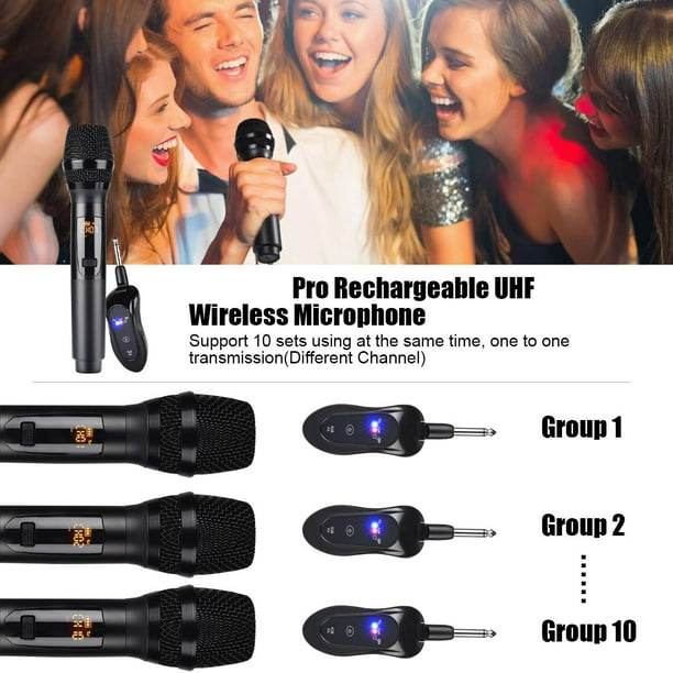 Kithouse K380S Rechargeable Wireless Microphone Karaoke Microphone