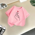 thumbnail image 4 of WOYY Big Girls Graphic Tee Summer Short Sleeve T Shirt Casual Loose T-Shirt for Kids, 4 of 4