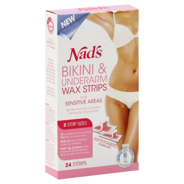 SI & D Nads Wax Strips, 24 ea
