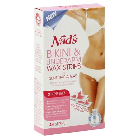 SI & D Nads  Wax Strips, 24 ea