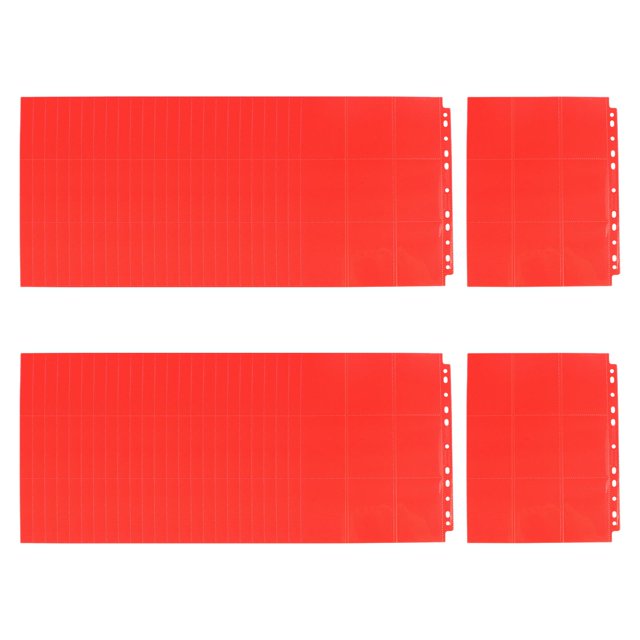 HILABEE Classeur d'Album de Cartes de Jeu 50 Pcs 900 Pochettes Transparentes pour Carte Ccg, Protection Rouge
