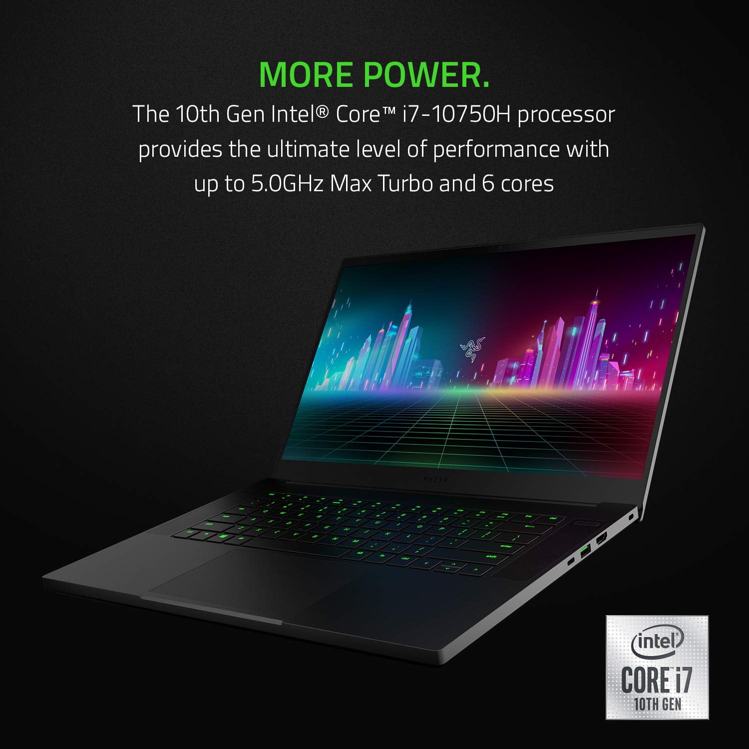 Razer Blade 15 Base Gaming Laptop 2020: Intel Core i7-10750H 6 