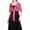 Hot Pink, variant on Women Fashion Solid Buckle Shiny Metal Shawl Scarf Elegant Wraps Gold One Size