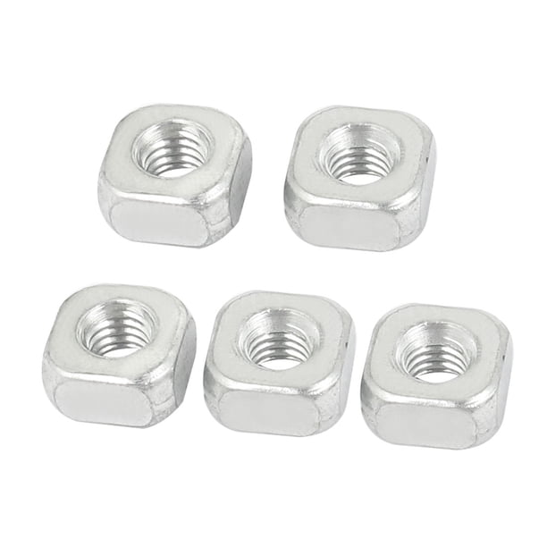 Tuercas Cuadradas Metálicas M6x12mmx5mm Tono Plateado 5pcs