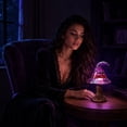 thumbnail image 5 of Halloween Decorations Witch Hat Table Lamp 8", Halloween Glowing Decor for Shelf – Spooky Mini Night Light for Bedroom, Resin Wizard Hat Ornament with LED _ H, 5 of 10