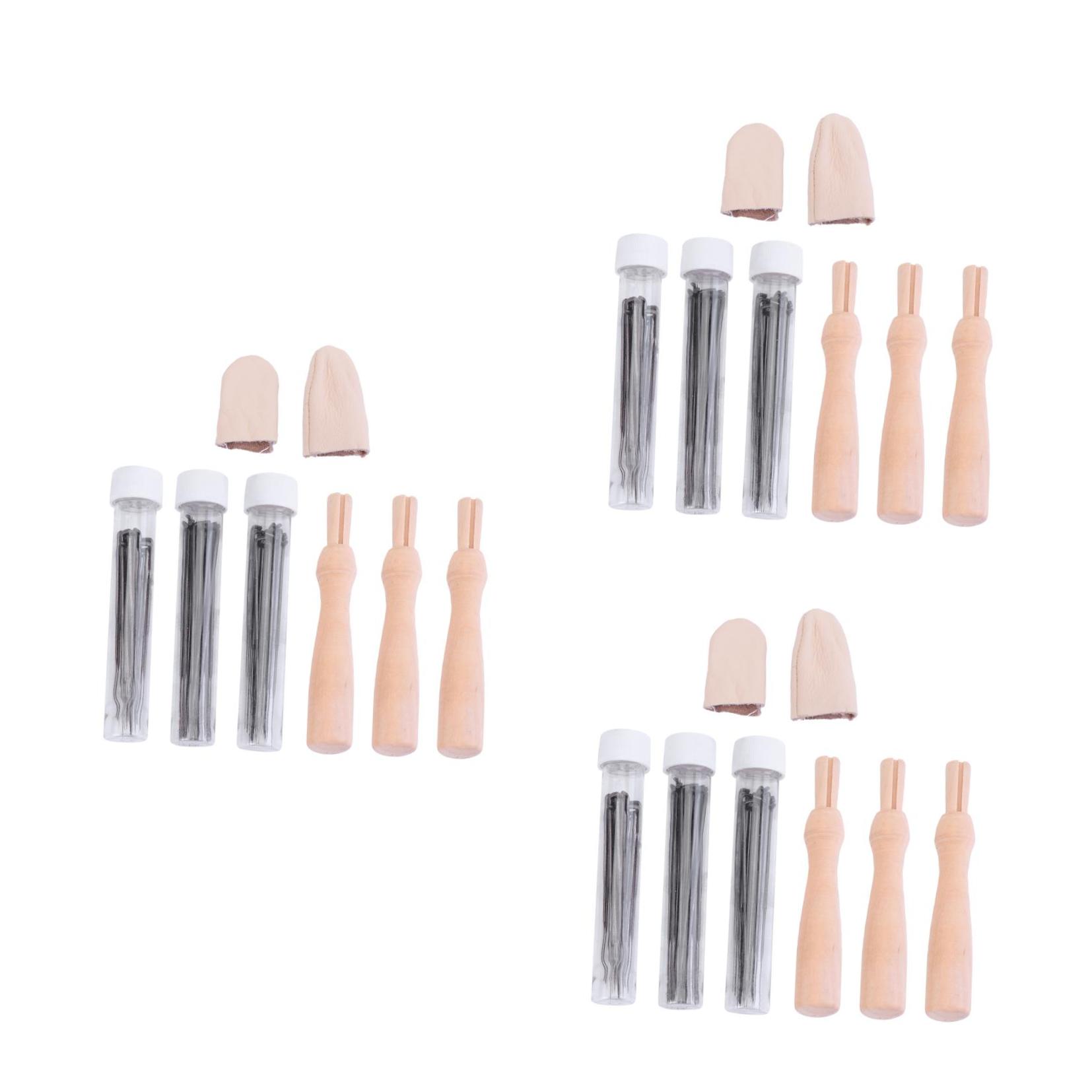GOOHOCHY  3 Sets Point Pin Tool Felting Needle with Storage Supplies