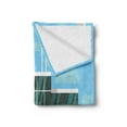 thumbnail image 2 of Airport Soft Flannel Fleece Throw Blanket, Air Trip Themed Simplistic Cartoonish Illustration of Runway Departure Plane, Cozy Plush for Indoor and Outdoor Use, 70" x 90", Multicolor, by Ambesonne, 2 of 5