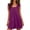Purple, variant on Endives Womens Nightgown Strap Sleep Dress Comfortable U Neck Backless Dress Solid Color Short Dress Cutout Dress Nightwear Slip for Honeymoon or Leisure Navy M