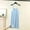 Light Blue, variant on Women Nightgown Sleep Tanks Plus Size Nightgowns Cotton Nightgowns Night Shirts Sleeveless Blue Crew Neck Above-the-Knee Womens Cotton Nightgown,XXXL