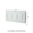 thumbnail image 4 of SafetyCraft Horizontal Wall-Mounted Baby Changing Station, Light Gray (100-EH-SC), 4 of 7