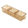 thumbnail image 4 of Siruishop Appetizer Tray Nut and Candy Serving Tray Food Storage Container Box Dried Fruit Brown 3 Grids, 4 of 8