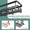 thumbnail image 5 of Veken Rustproof & Waterproof Shower Caddy 6-Pack, No Drilling Adhesive Wall Mounted Shower Shelves Rack, Heavy Weight Bearing, Large Organizer Storage Accessories, Ideal for Bathroom, Home & Kitchen, 5 of 12
