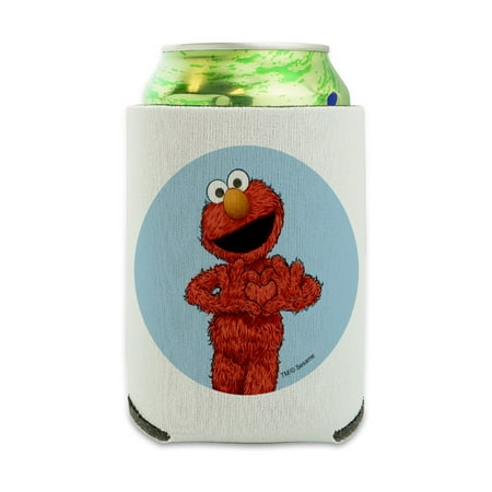 

Sesame Street Vintage Elmo Can Cooler - Drink Sleeve Hugger Collapsible Insulator - Beverage Insulated Holder