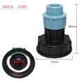 thumbnail image 1 of Adaptador de tanque IBC S60 x 6 - Accesorio para conexión de manguera de agua (salida de cabeza recta de 20 mm), 1 of 5