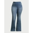 thumbnail image 6 of Sofia by Sofia Vergara Women's and Women's Plus Melisa Flare High Rise Pull On Jeans, 30.5", 32.5" and 34.5" Inseams, Sizes 0-28, 6 of 6