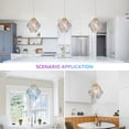 thumbnail image 2 of Deyidn Colorful Glass Pendant Light Fixtures 8.85 in Twisted Glass Shades Gold Hanging Light Fixture Modern Pendant Lighting for Kitchen Island Bedroom Dining Room, 2 of 10