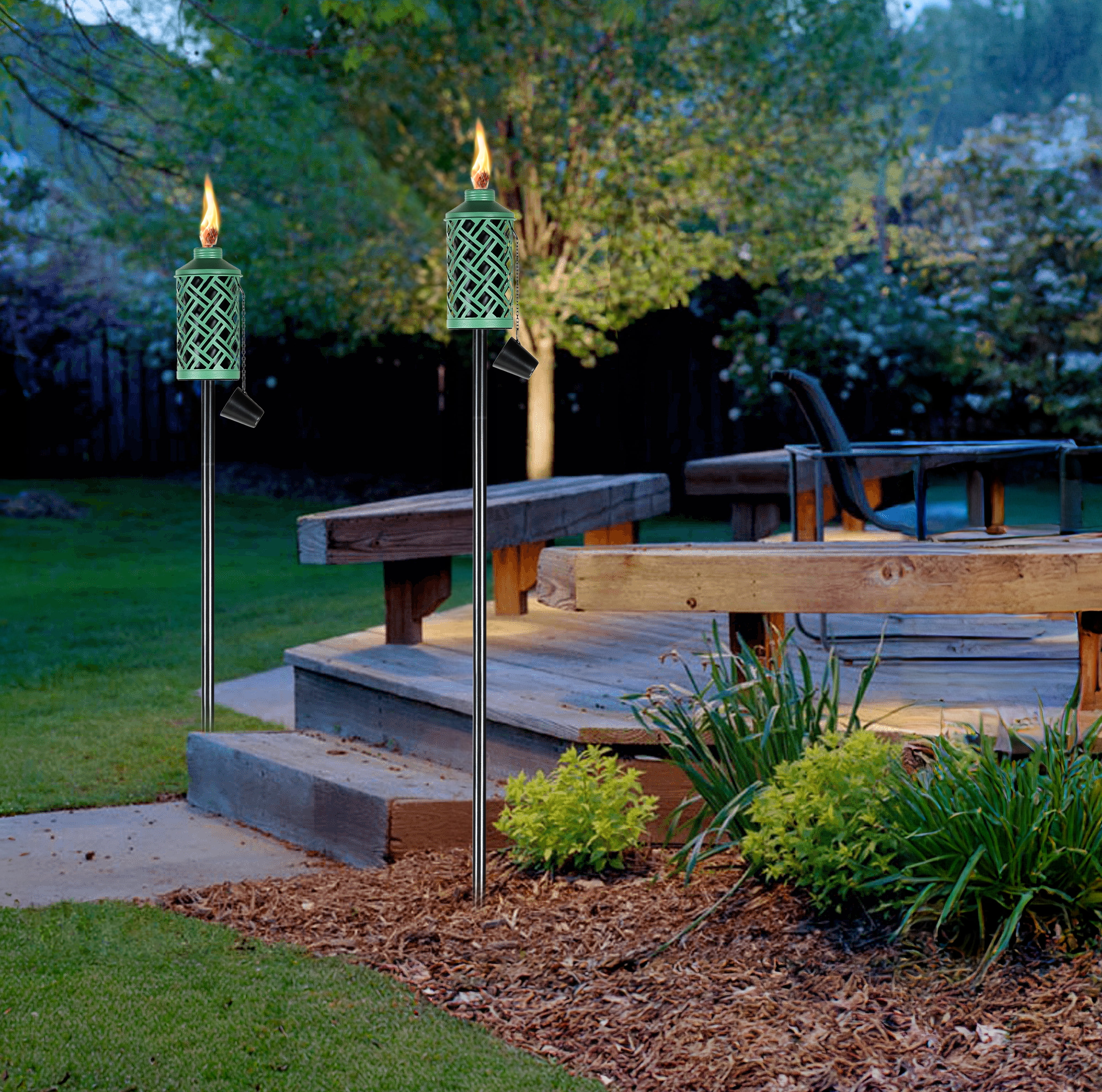 Mainstays Punched Yard Toch Green