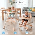 thumbnail image 3 of Silla 2 en 1 Periquera Altura Ajustable Plegable Portátil cafe 6.49 pulg YEI, 3 of 8