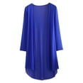 thumbnail image 7 of iEFiEL Womens Casual Plus Size Chiffon Shrug Cardigan Draped Ruffles Long Bolero, 7 of 7
