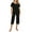 Z Black, variant on UVN Womens Pajama Sets Long Sleeve Crewneck Tops and Long Pajama Pants 2 Piece Lounge Set Sleepwear Fall Oufits Loungewear