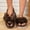Coffee, variant on Womens Flip Flop Slippers Winter Trendy Funny Soft Comfy Open Toe Fluffy Faux Fur Thong Slipper Bedroom Indoor Slides for Daily 2026 Purple 9-9.5