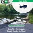 thumbnail image 2 of Thor Outdoor Foam Spider Fly Fishing Set – 6 Pc, Red-White-Black, Hook Size #12, Topwater Dry Flies for Bass, Panfish, Trout, 2 of 6