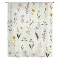 thumbnail image 2 of Spring Floral Sheer Curtains 63 Inches Long, Watercolor Summer Elegant Botanical Light Filering Curtains, Breathable Simi Curtain Privacy Drapes for Living Room Bedroom Lightweight Window Treatment, 2 of 9