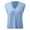 Blue, variant on Splozh Women Sweater Fall Women Casual Print Sleeveless V Neck Ribbed Knit Split Pullover Sweater Vest Blouse Yellow,L