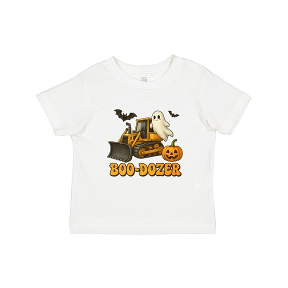 Inktastic Boo-dozer Construction Halloween Bulldozer Boys Toddler T-Shirt