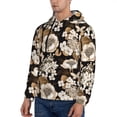 thumbnail image 3 of Daiia Retro Hydrangeas for Men's Fashion Hoodies & Sweatshirts with Kangaroo Pocket Hooded Sweatshirt Breathable & Moisture Wicking-4X-Large, 3 of 7