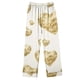 thumbnail image 4 of Puntoco Conjuntos de pijamas cómodos para mujer, conjunto de pijama informal holgado a la moda con pantalones largos estampados y manga larga con cuello vuelto, 4 of 4