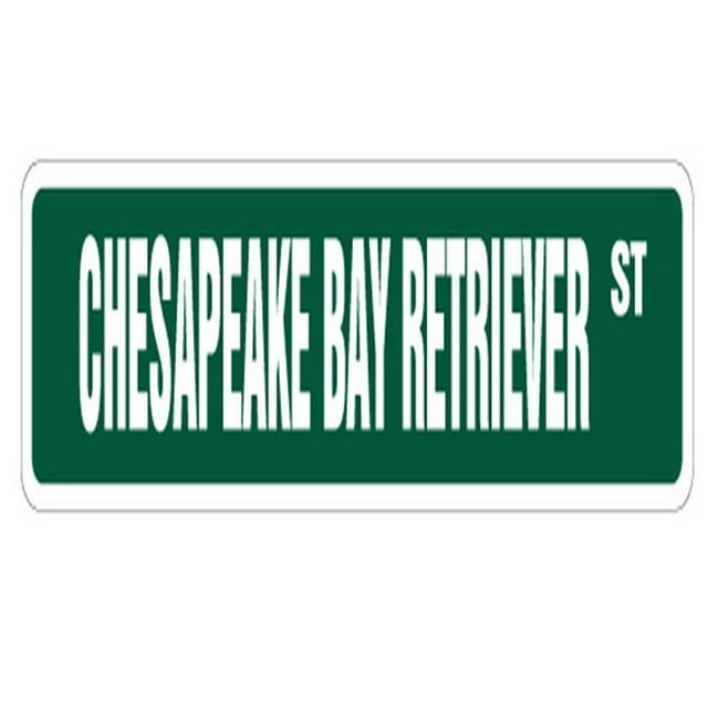 SignMission Chesapeake SS-624- 24 Po. Chesapeake Bay Retriever Rue Nom Chambre Signe