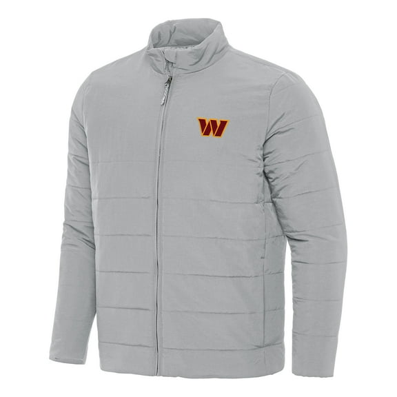 Men's Antigua Gray Washington Commanders Swelter Full-Zip Jacket