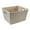Beige, variant on Simplify Large Grommet Storage Bin Basket in Heather Grey Nonwoven
