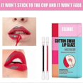 thumbnail image 5 of EELHOE 20Pcs/Box Cotton Swab Lip Glaze Moisturizing Long-lasting Non-stick Cup Portable Lips Makeup -, 5 of 5